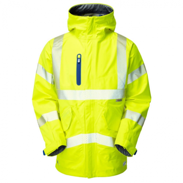 Leo Workwear A20-Y Marisco High Performance Waterproof Hi Vis Jacket Yellow
